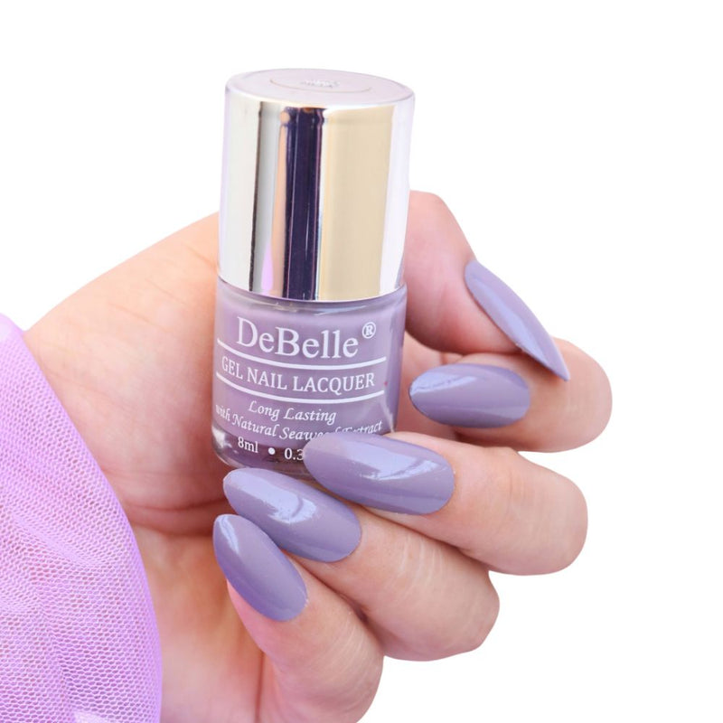 DeBelle Gel Nail Lacquer Viola Dew - (Violet Nail Polish), 8ml