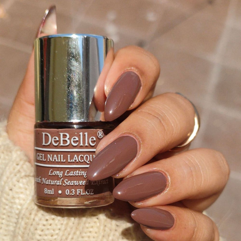 DeBelle Gel Nail Lacquers  Combo set of 5- Mocha Chocolate Pastels