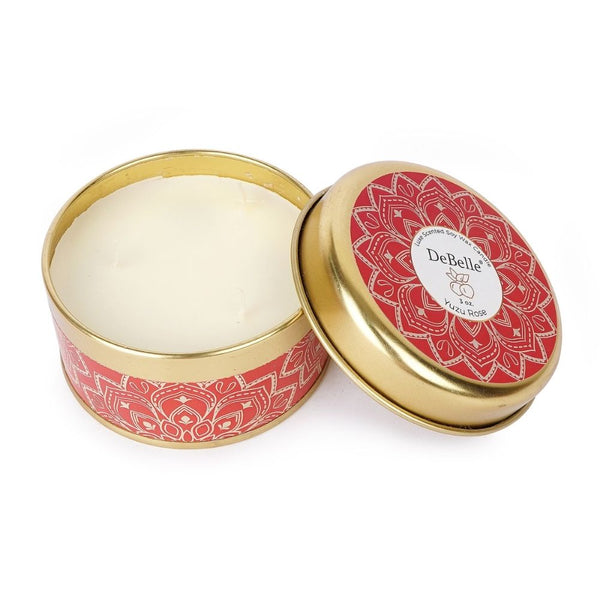 DeBelle Luxe scented Soy wax Candle - Yuzu Rose