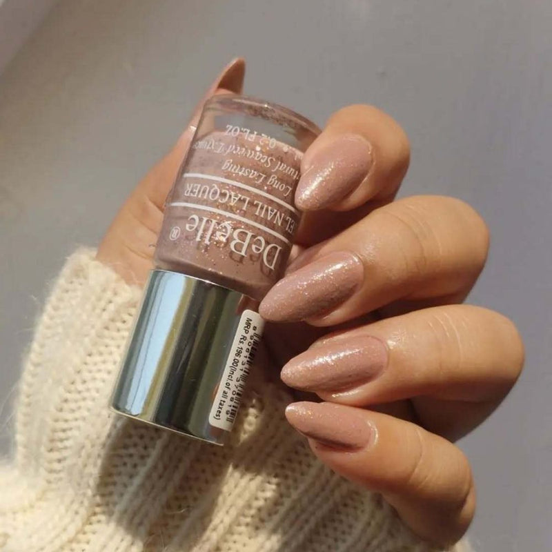 DeBelle Gel Nail Lacquers Combo of 2 - Inspiring Ira & Angelic Saira (6 ml each)