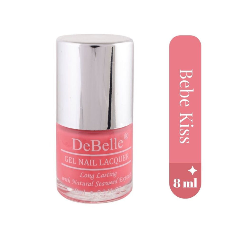DeBelle Gel Nail Lacquer Combo Set of 3 Bebe Kiss (Hot Pink), Mint Amour (Mint Blue) & Majestique Mauve (Mauve) , 24 ml