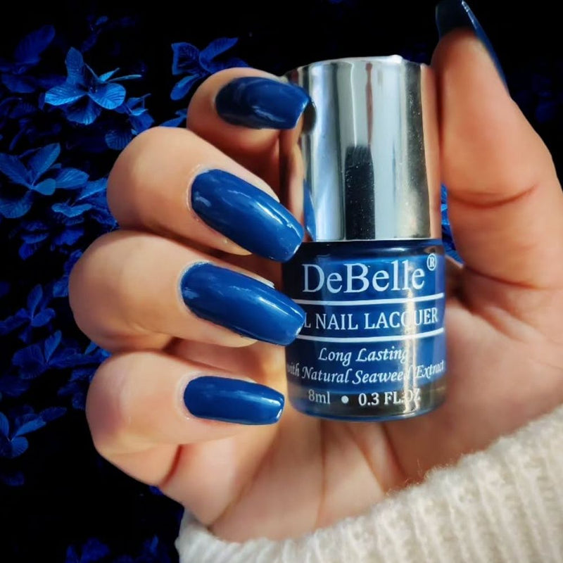 DeBelle Gel Nail Lacquers Combo of 2(French Hydrangea, Bleu Allure )