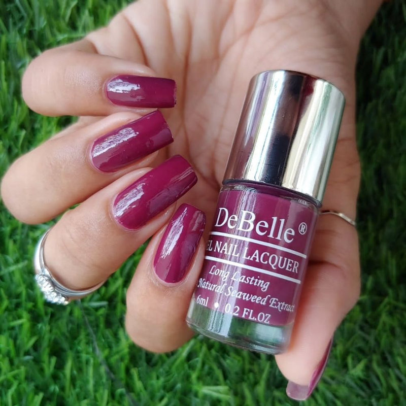 DeBelle Gel Nail Lacquer Carolyn Charisma (Dark Majenta Nail Polish), 6 ml