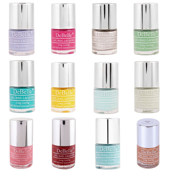 DeBelle Gel Nail Polish Combo Set of 12 - 8ml each