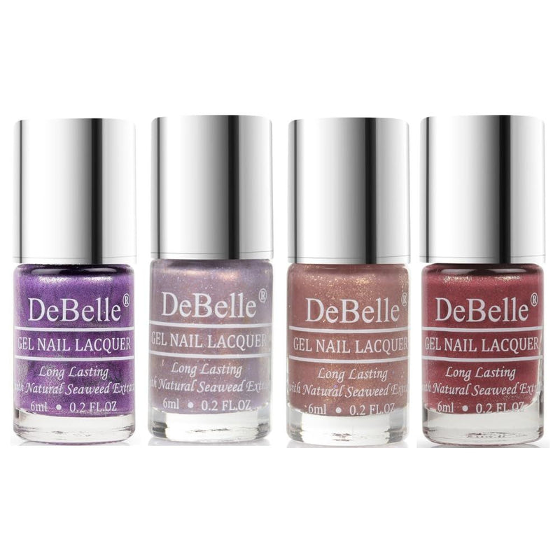 DeBelle Gel Nail Polish combo pack of 4 – Hello Hannah, Dainty Daina,Magnetic Madelyn,Classy Chloe