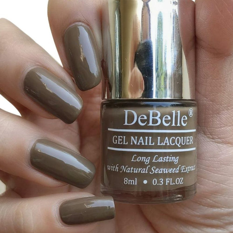 DeBelle Gel Nail Lacquer Daisy Dune - (Deep Taupe Nail Polish), 8ml