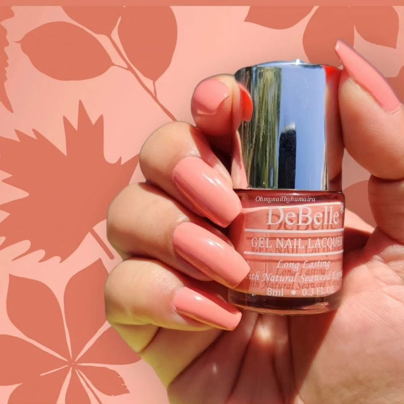 DeBelle Gel Nail Lacquer De' Carnation - (Blush Pink Nail Polish), 8ml