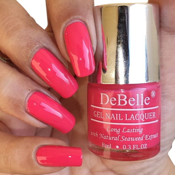 DeBelle Gel Nail Lacquer Fuschia Rose - (Fuschia Pink Nail Polish), 8ml