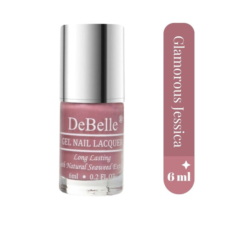 DeBelle Gel Nail Lacquers Combo of 2 - Poise Nicole & Glamorous Jessica (6 ml each)