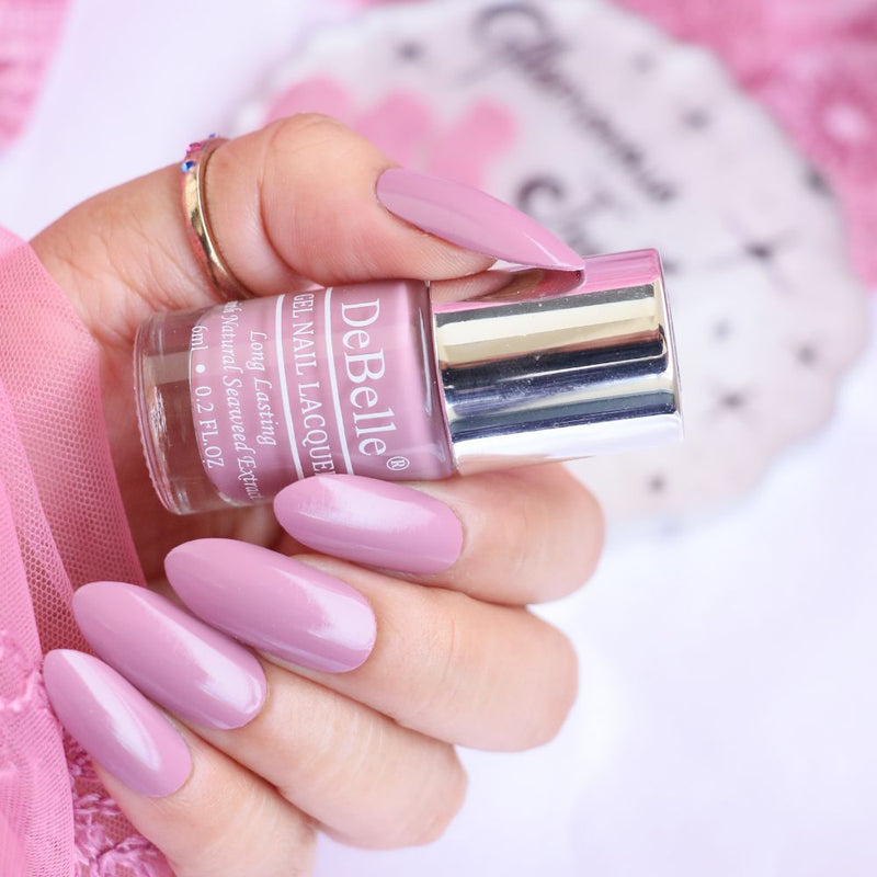 DeBelle Gel Nail Lacquer Glamorous Jessica (Light Mauve Nail Polish), 6 ml