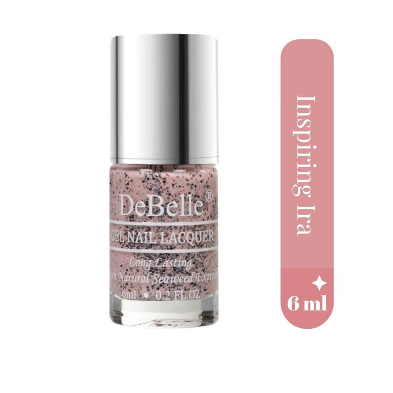 DeBelle Gel Nail Lacquers Combo of 2 - Inspiring Ira & Angelic Saira (6 ml each)