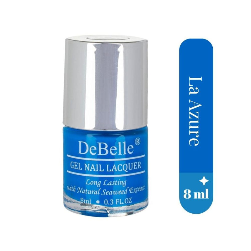 DeBelle Gel Nail Lacquer La Azure & Matte Top Coat Combo