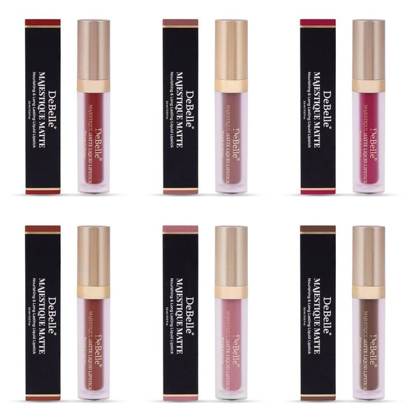 DeBelle Majestique Matte Liquid Lipstick Combo Of 6