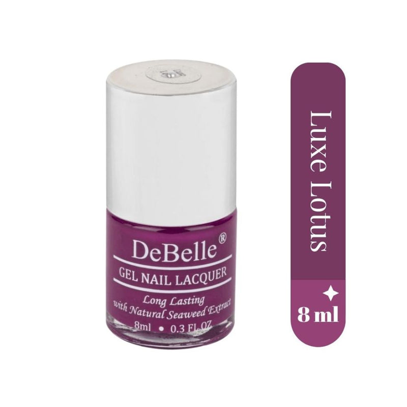 DeBelle Nail Art Manicure Kit (Nail Primer, Top & Base Coat, Bleu Allure, Luxe Lotus)