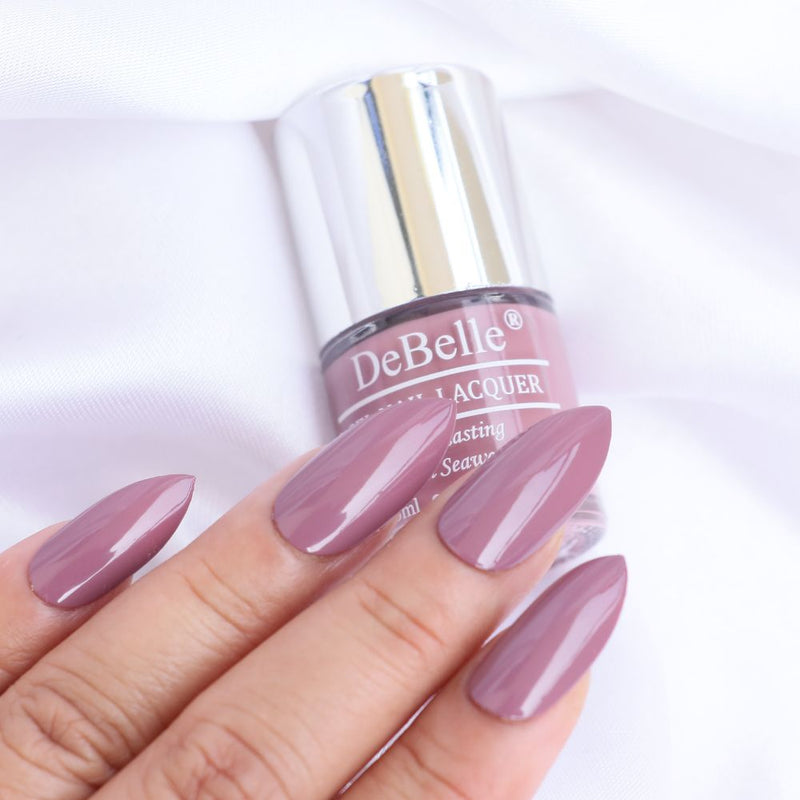 DeBelle Gel Nail Lacquer Majestique Mauve - (Muted Mauve Nail Polish), 8ml