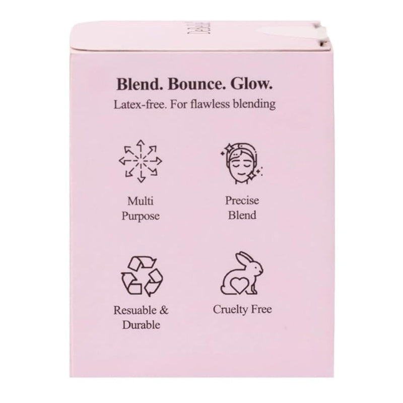 DeBelle Makeup Blender Sponge for Flawless Blending – Soft, Latex-Free Beauty Sponge for Foundation, Concealer & Creams – Reusable & Easy to Clean Makeup Applicator (Pink)