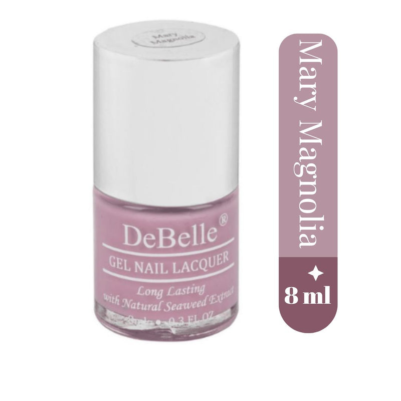DeBelle Gel Nail Lacquer Mary Magnolia - (Pastel Lavender Nail Polish), 8ml