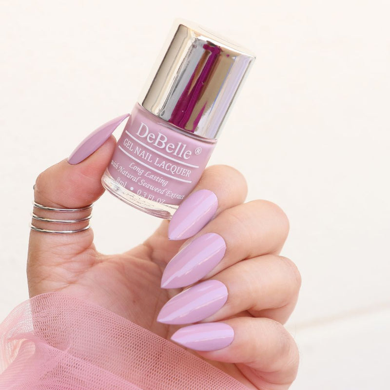  DeBelle Gel Nail Lacquer Mary Magnolia - (Pastel Lavender Nail Polish), 8ml