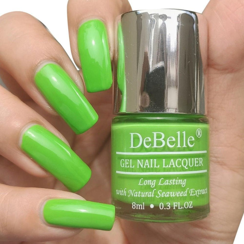 DeBelle Gel Nail Lacquer Matcha Cookie (Parrot Green), 8ml