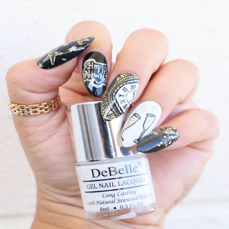 DeBelle Gel Nail Lacquer Vanilla Croissant - White Nail Polish 8ml - DeBelle Cosmetix Online Store