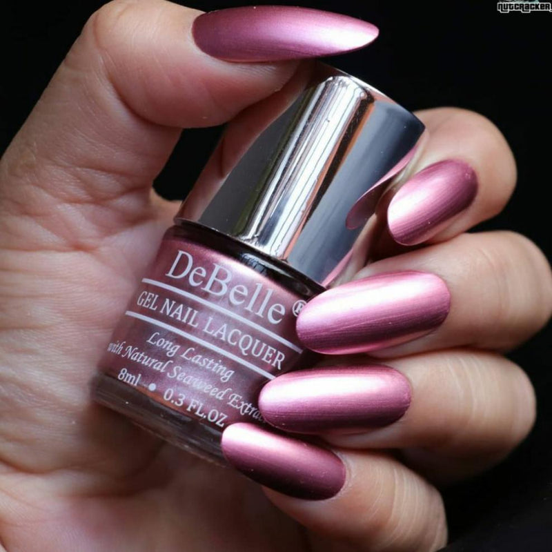 DeBelle Metallic Nail Polish Combo of 2( Chrome Glaze & Chrome Wine) - DeBelle Cosmetix Online Store