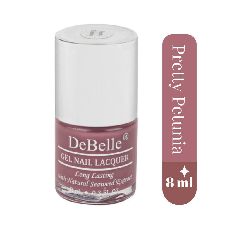 DeBelle Gel Nail Lacquer Pretty Petunia & Lime Lush Nail Lacquer Remover Wipes Combo