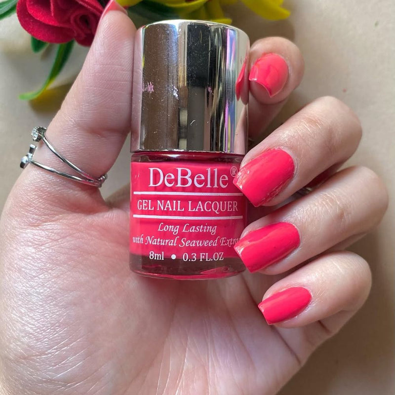 DeBelle Gel Nail Lacquers Combo( Princess Belle & Caramelo Yellow)
