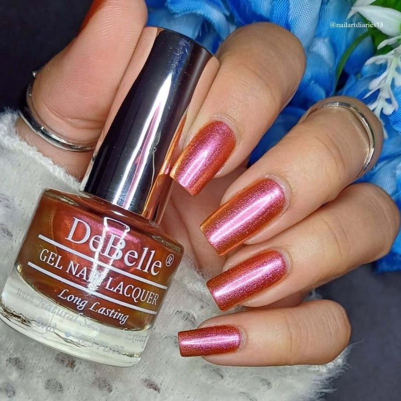 DeBelle Gel Nail Lacquer Queen Athena(Pink Gold), 8ml
