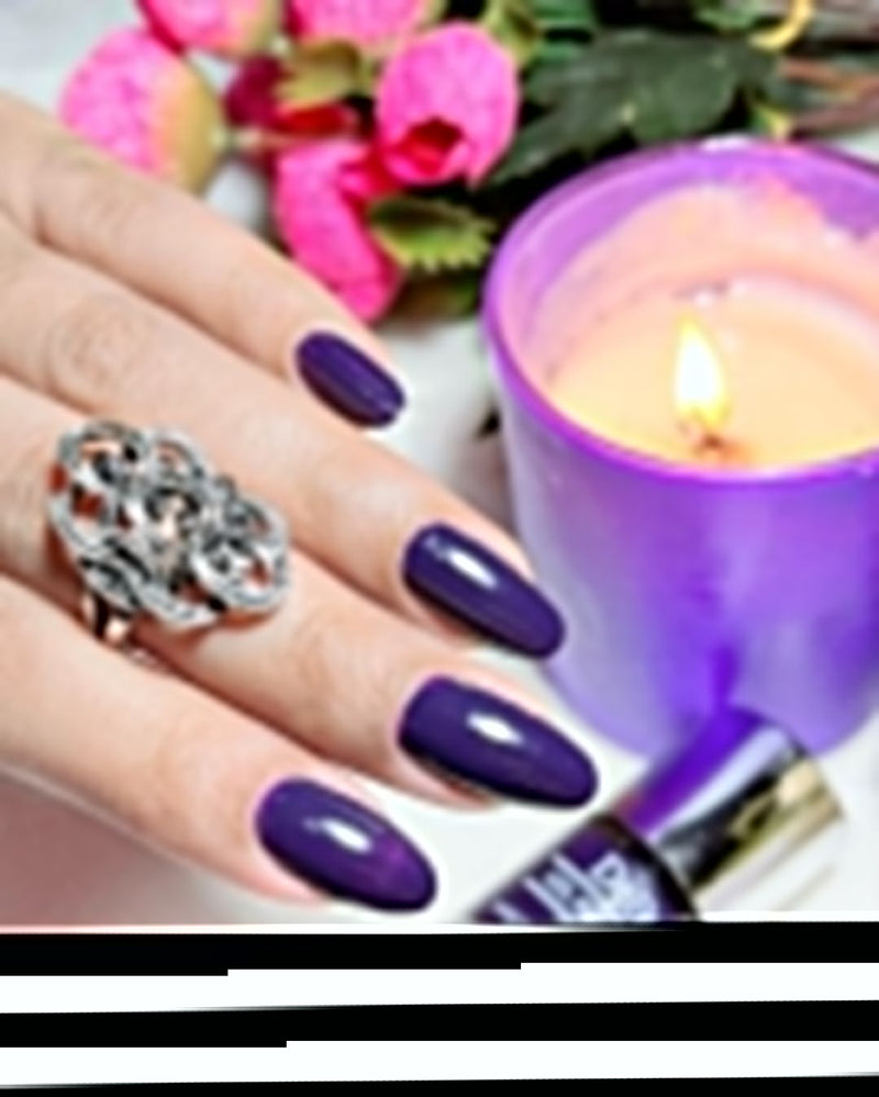 DeBelle Gel Nail Lacquer Royale' Viola - (Dark Violet Nail Color), 8ml - DeBelle Cosmetix Online Store
