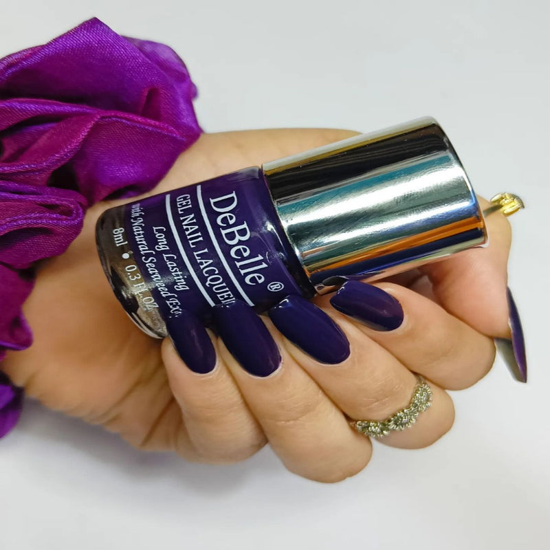 DeBelle Gel Nail Lacquer Royale' Viola - (Dark Violet Nail Color), 8ml - DeBelle Cosmetix Online Store