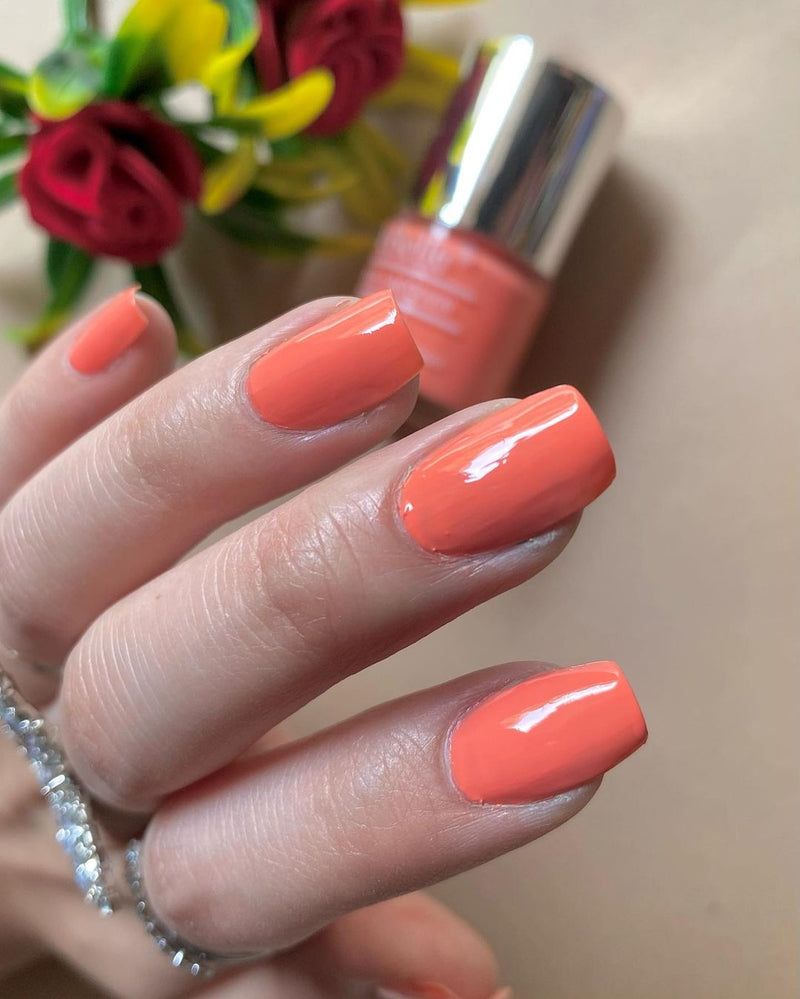Sheer Coral Pink Jelly Nail Polish - Cirque Colors Peach Jelly | Peach nails,  Pink nails, Nail colors