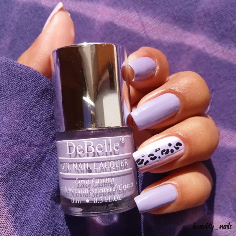 DeBelle Gel Nail Lacquer Lilac Bloom - (Soft lilac Nail Polish), 8ml