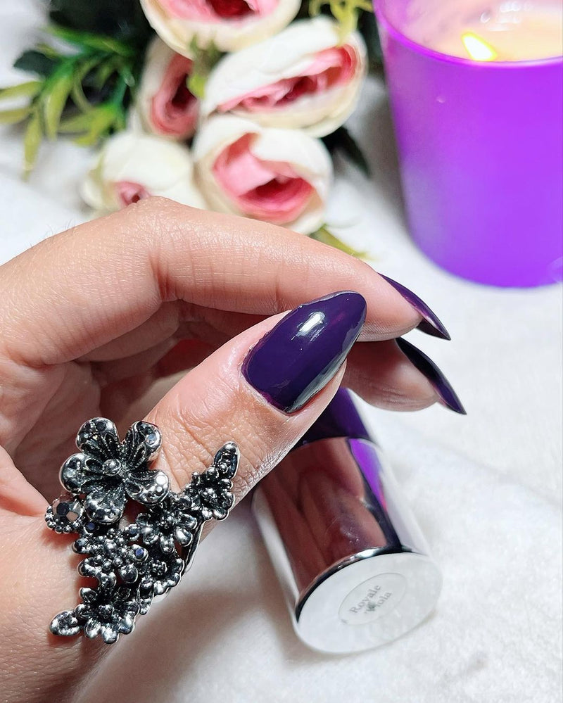 Pinceau nail art éventail - Crystal violet