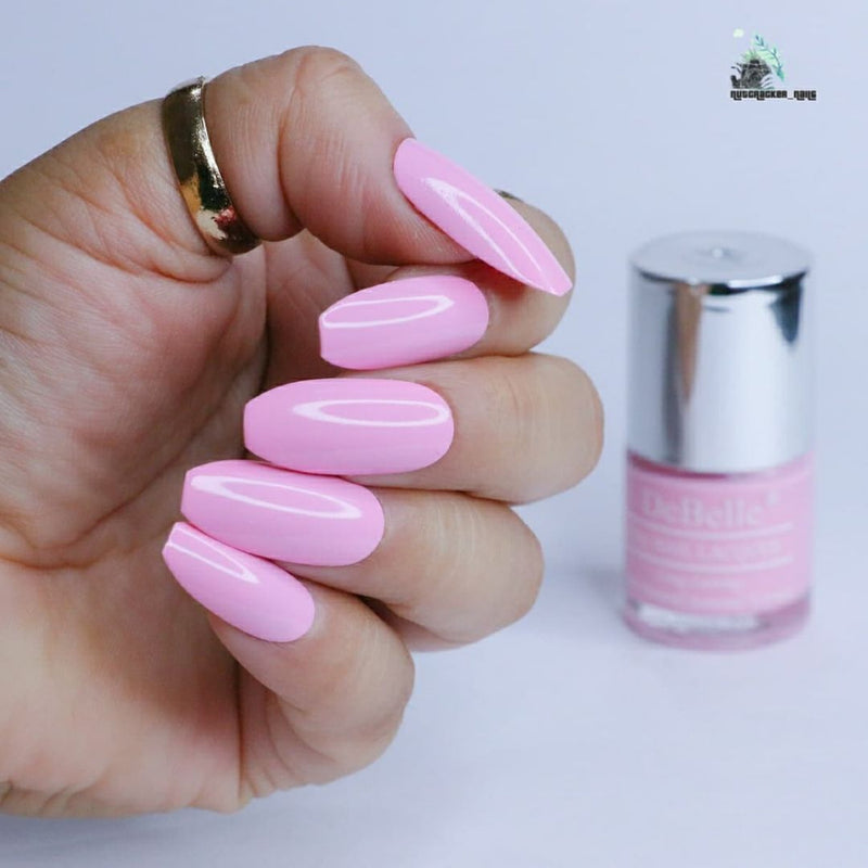 DeBelle Gel Nail Lacquer Cherry Macaron (Powder Pink Nail Polish), 8ml - DeBelle Cosmetix Online Store