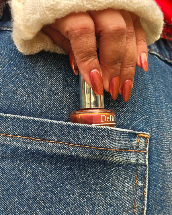 DeBelle Gel Nail Lacquer Queen Athena(Pink Gold), 8ml