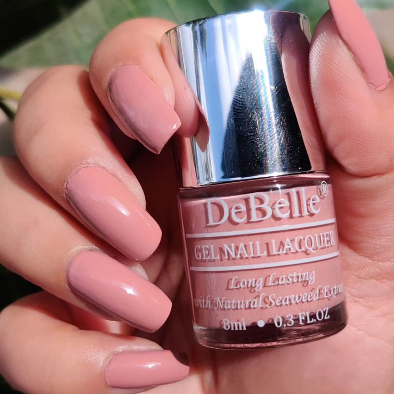 DeBelle Gel Nail Lacquers Combo of 2(Majestique Mauve, Rose Aurelia )