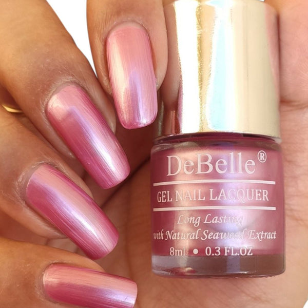 DeBelle Gel Nail Lacquer Roselin Fiesta - (Light Pink Nail Polish), 8ml