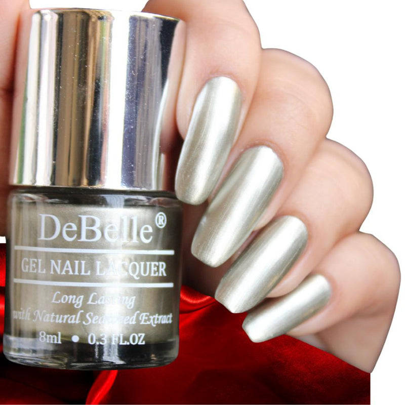 DeBelle Gel Nail Lacquer Rustique Gold - (Metallic Rust Gold Nail Polish), 8ml