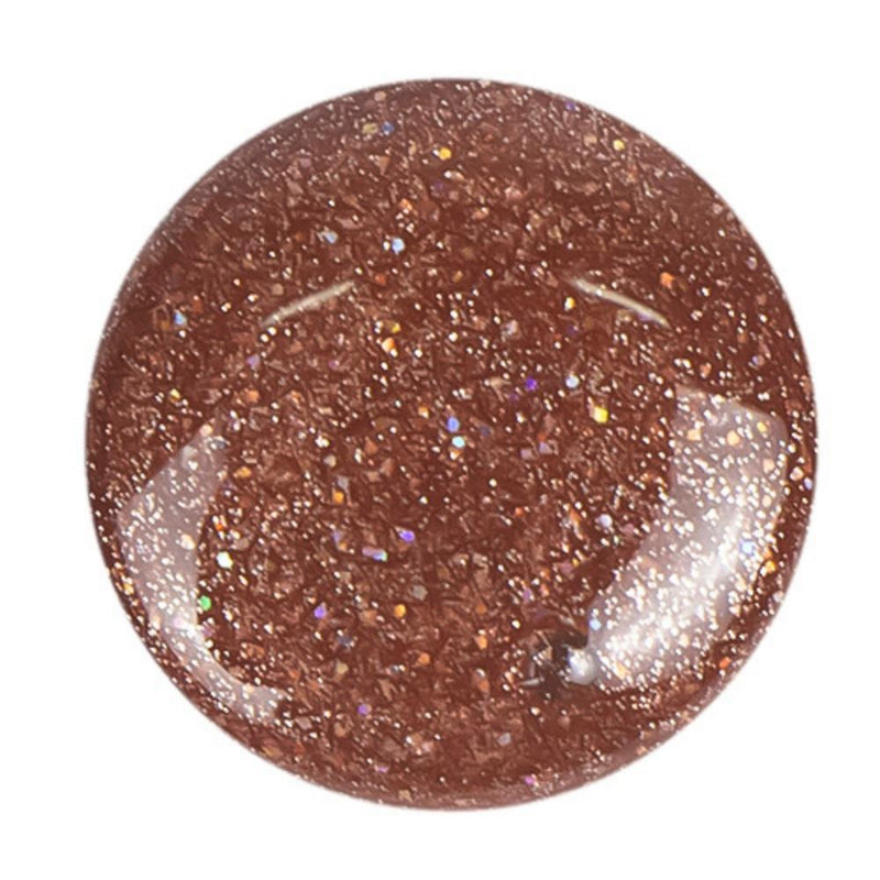 DeBelle Gel Nail Lacquer Starry Walnut (Glitter Dark Brown Nail Polish), 8ml