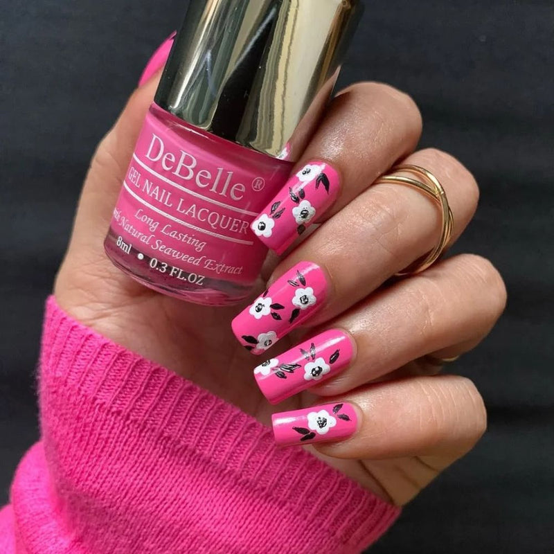 DeBelle Gel Nail Lacquers Combo of 2 (Lemon Tart, Strawberry Souffle)