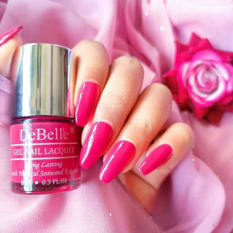 DeBelle Gel Nail Lacquer Tulip Sheen - (Viva Magenta Nail Polish), 8ml