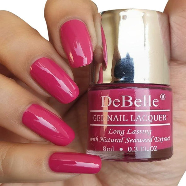 DeBelle Gel Nail Lacquer Tulip Sheen - (Viva Magenta Nail Polish), 8ml