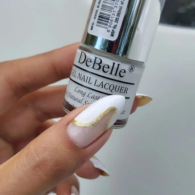 DeBelle Gel Nail Lacquer Vanilla Croissant - White Nail Polish 8ml