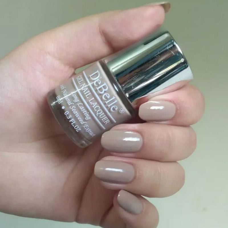 DeBelle Gel Nail Lacquers Combo of 2 (Peony Blossom, Victorian Beige )
