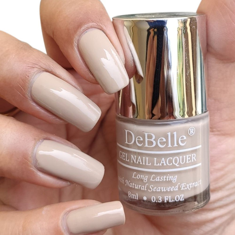 DeBelle Gel Nail Lacquer Victorian Beige - (Beige Nail Polish), 8ml