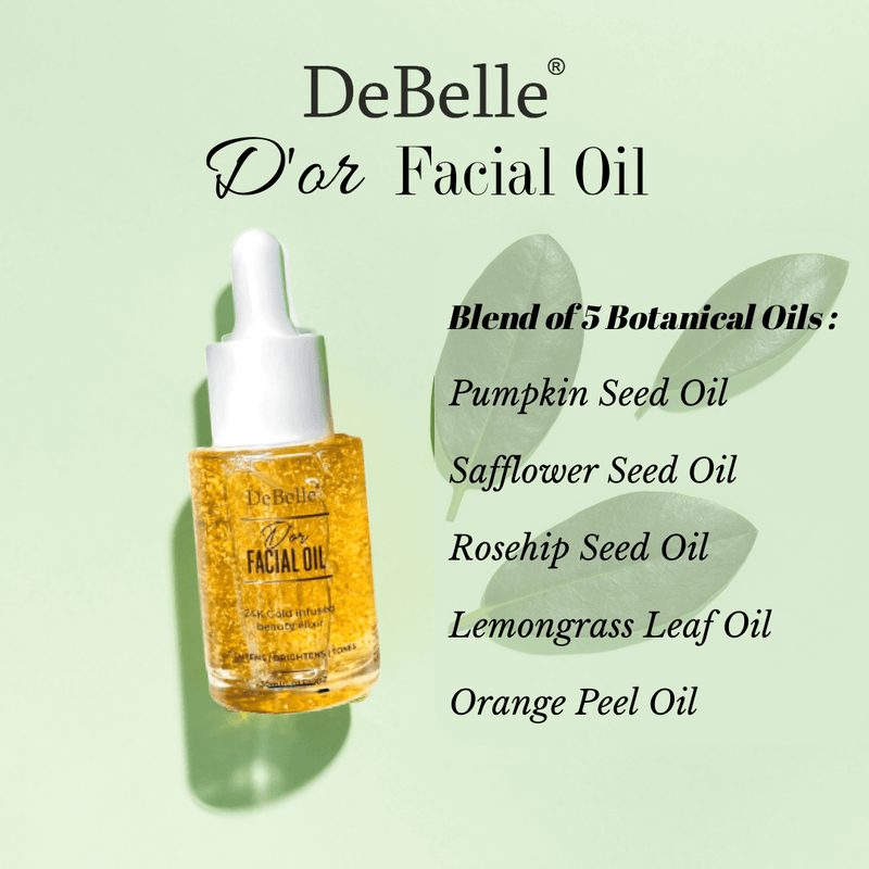 Information of different oils that blend to form this Debelle facial oil 