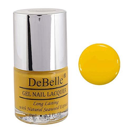 Get compliments pouring in with DeBelle gel nail color Caramelo yellow the bright yellow shade. Available at DeBelle Csometix online store.