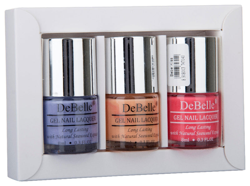 DeBelle Mademoiselle Collection Gift Set Blueberry Bliss, Peachy Passion, BeBe Kiss - DeBelle Cosmetix Online Store