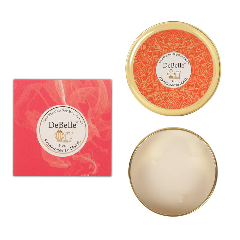 DeBelle Luxe scented Soy wax Candle - Yuzu Rose - DeBelle Cosmetix Online Store