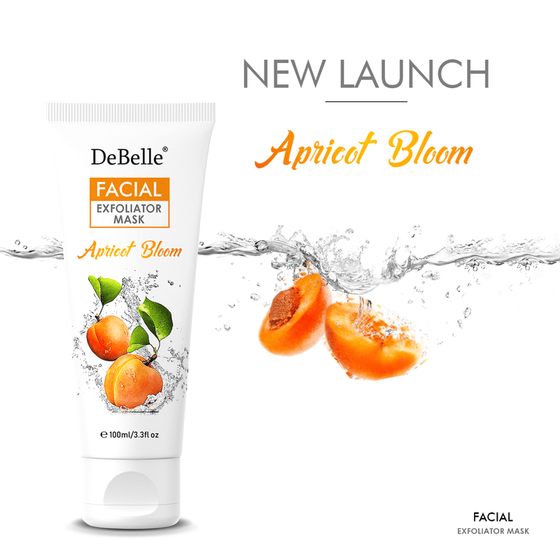 Facial Exfoliator Masks Pack of 2 - Apricot Bloom & Lime Light - DeBelle Cosmetix Online Store